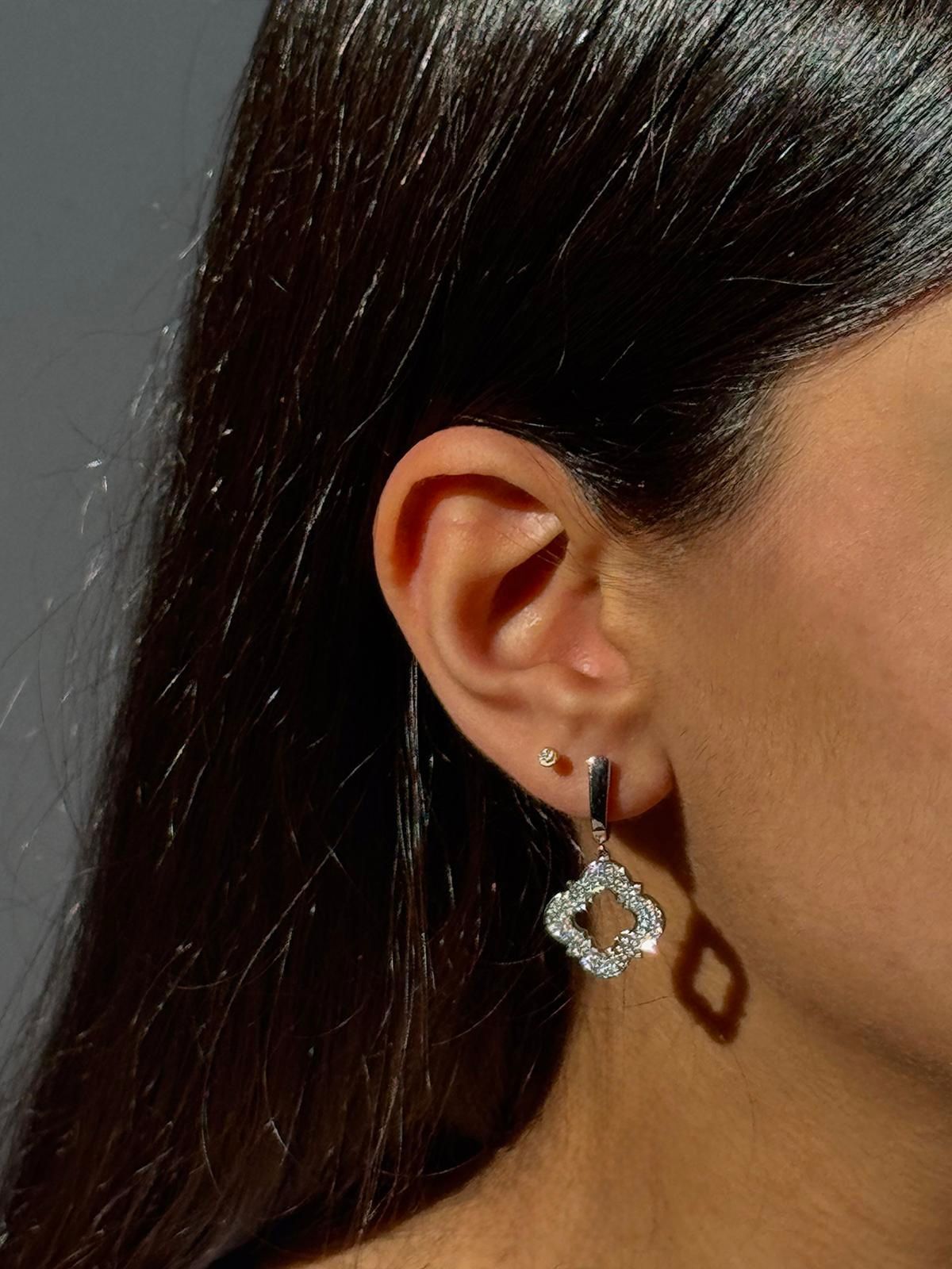 Andalusia Hanging Pave Earrings