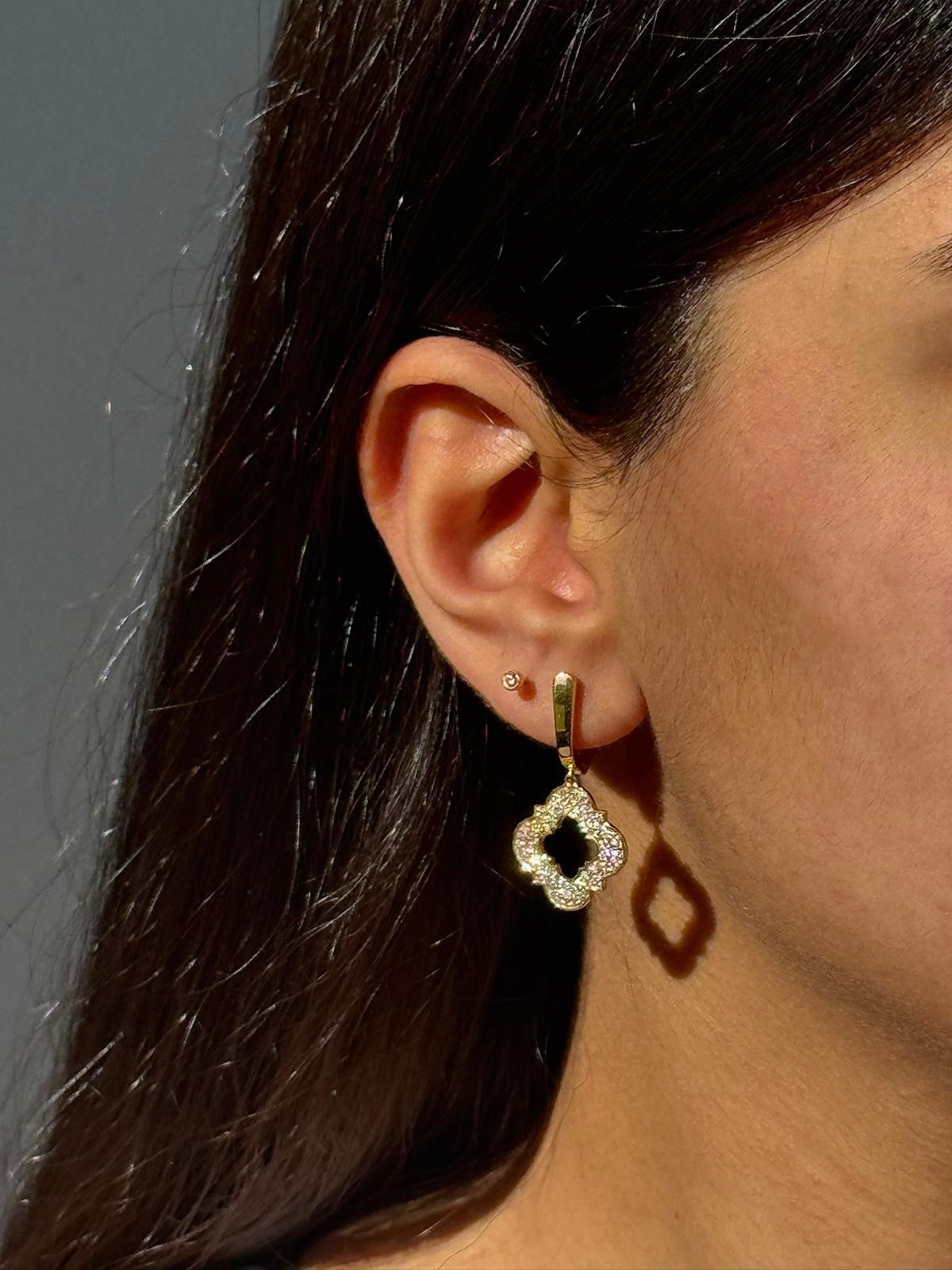 Andalusia Hanging Pave Earrings