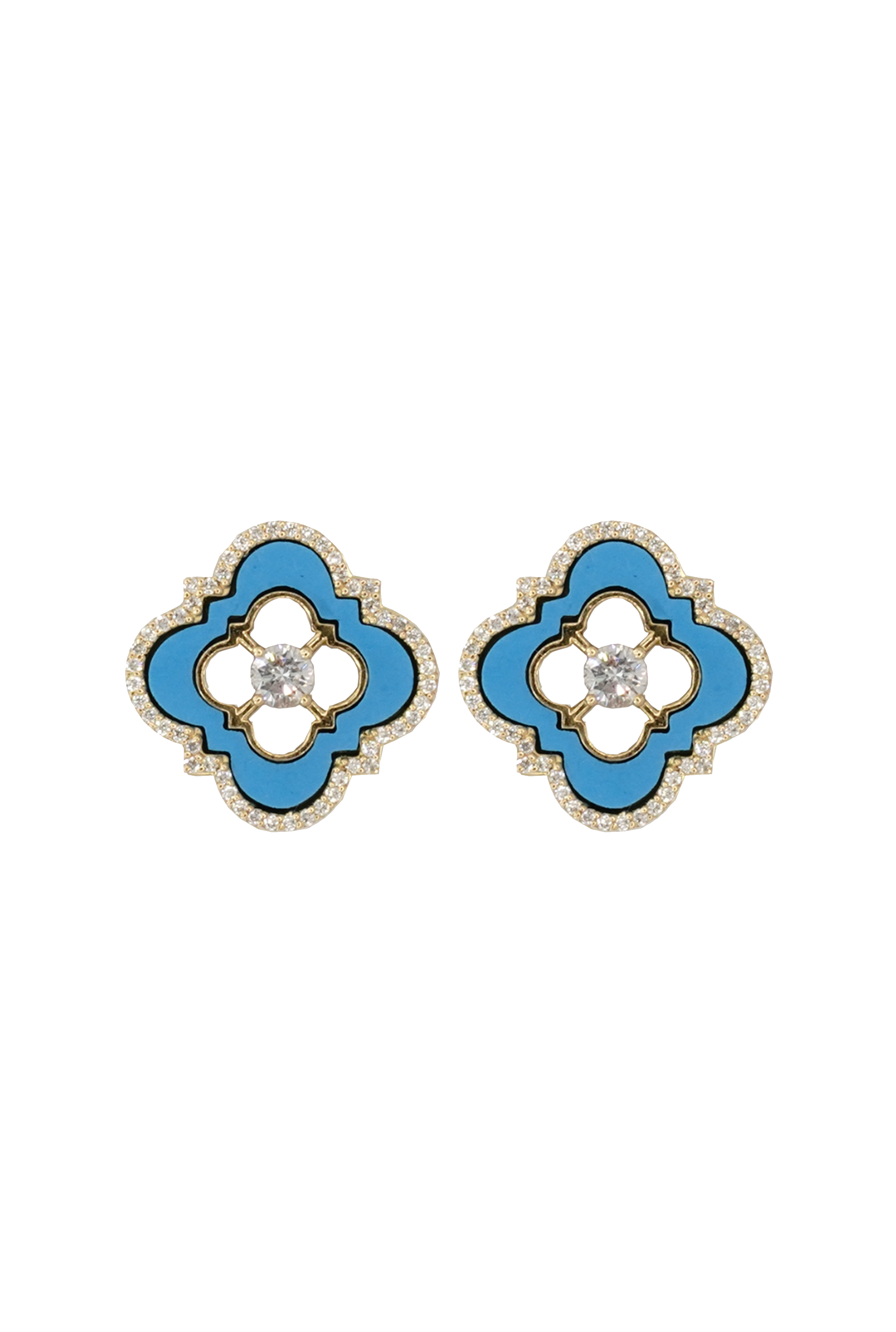 Andalusia Enamel Frame Earrings