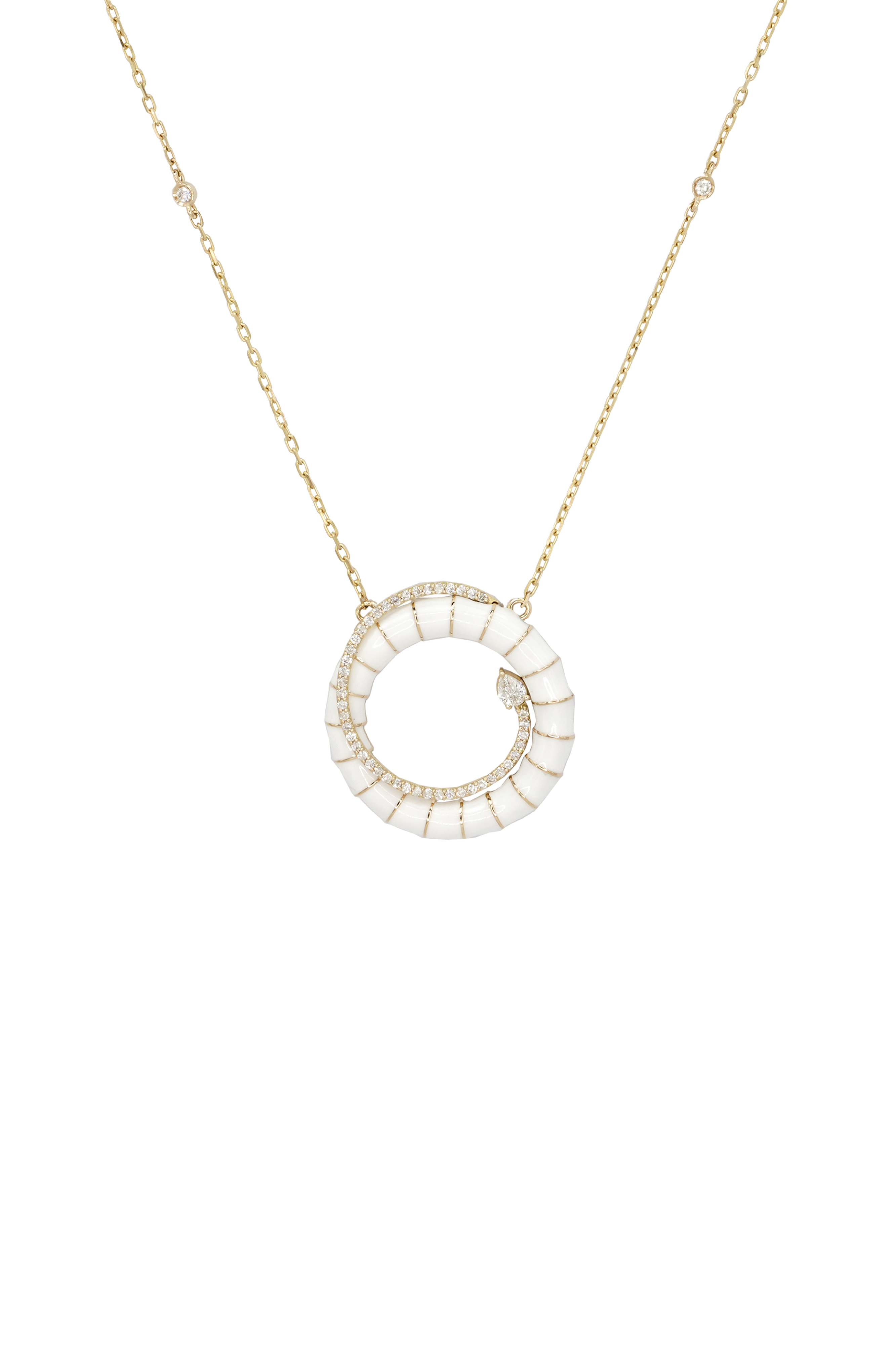 Medusa Enamel Necklace