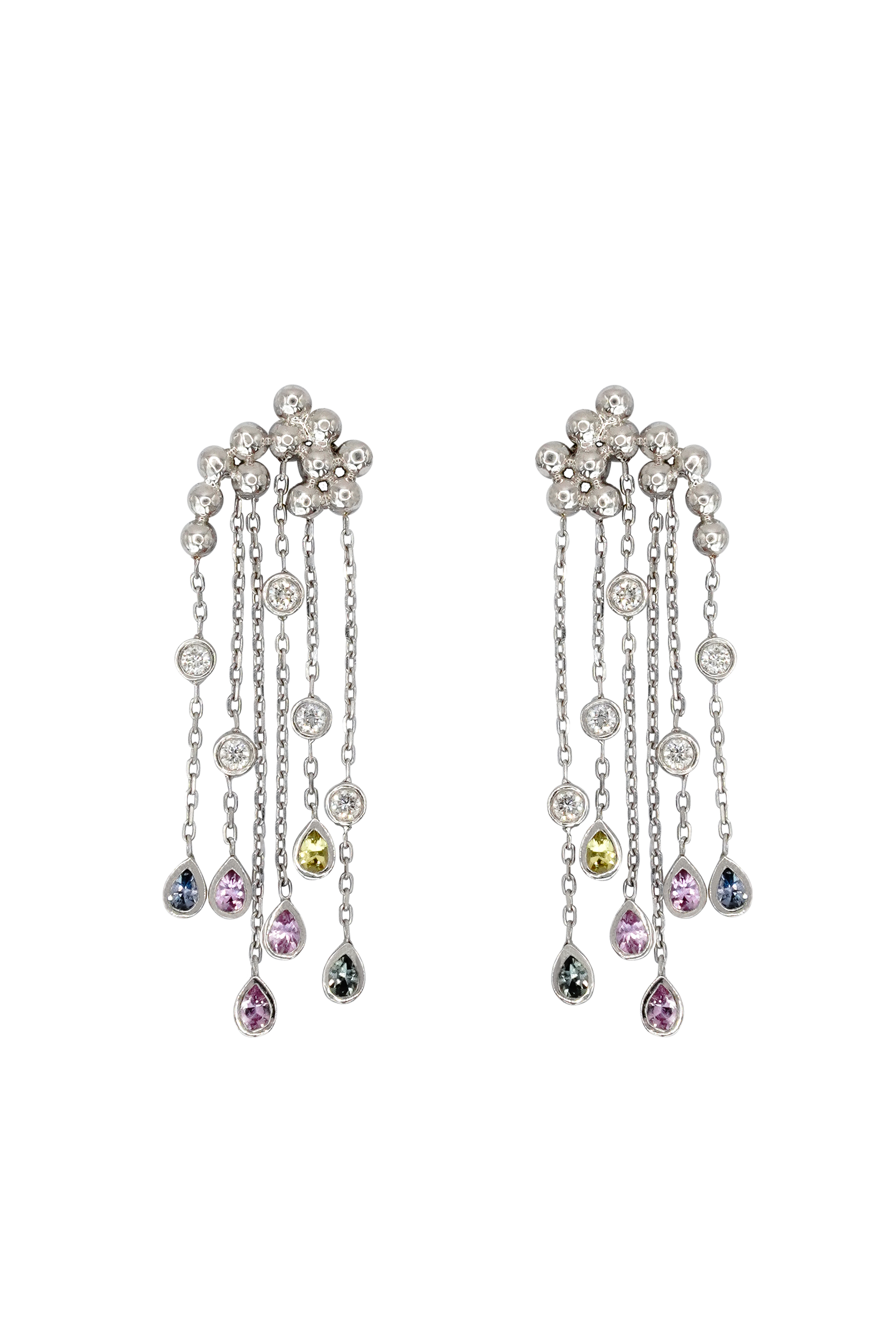 Thunderstorm Sapphire Earrings