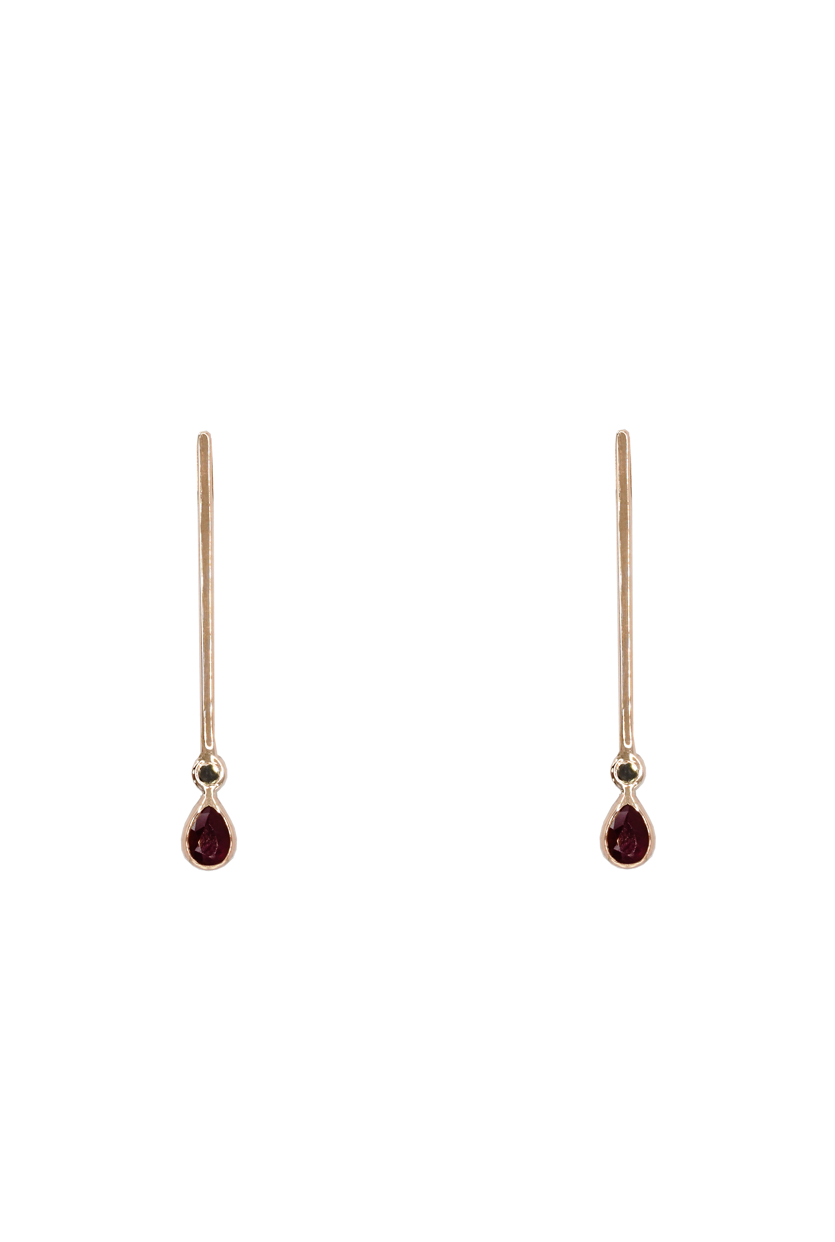 Cosmic Alignment with Ruby Earrings