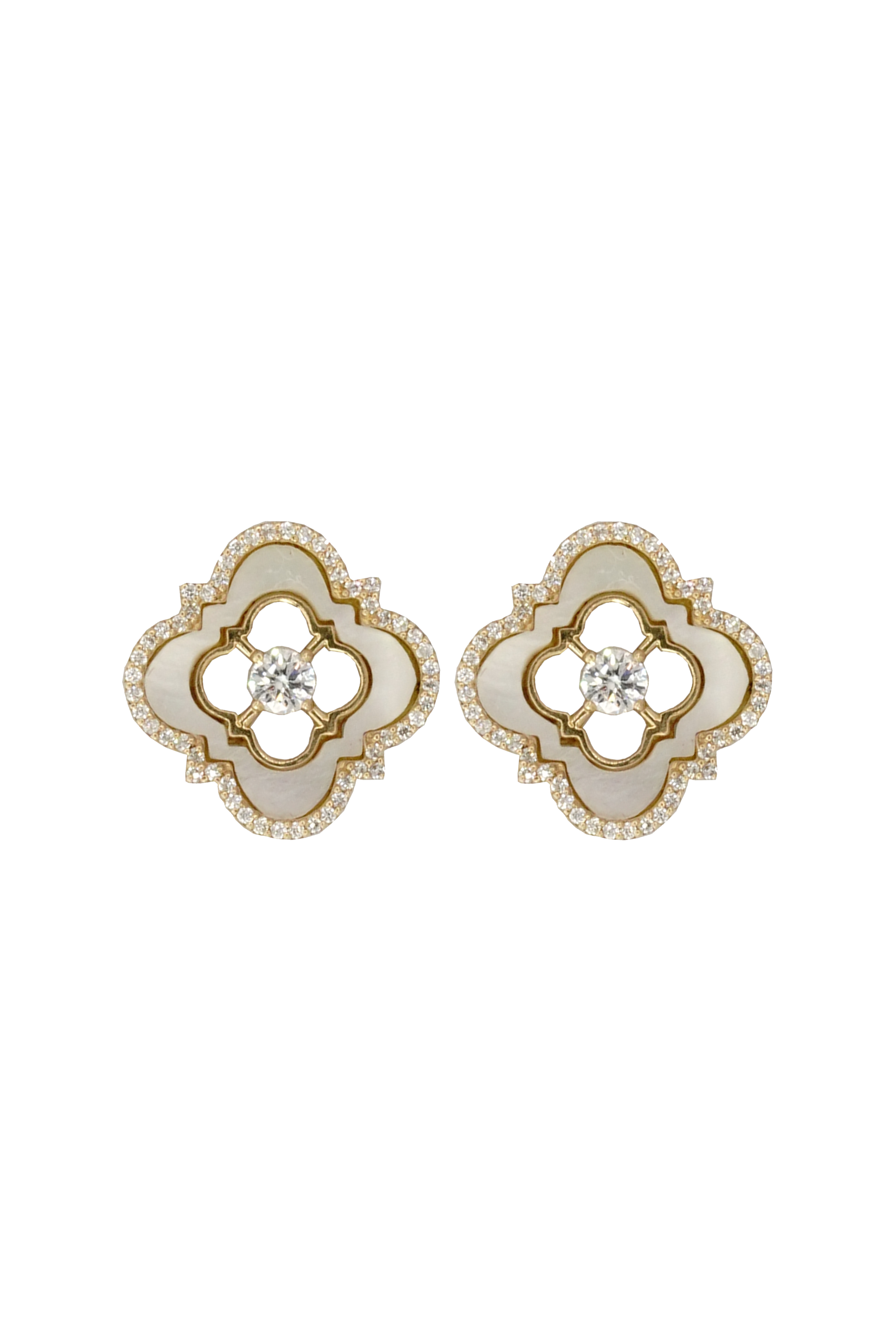 Andalusia Enamel Frame Earrings