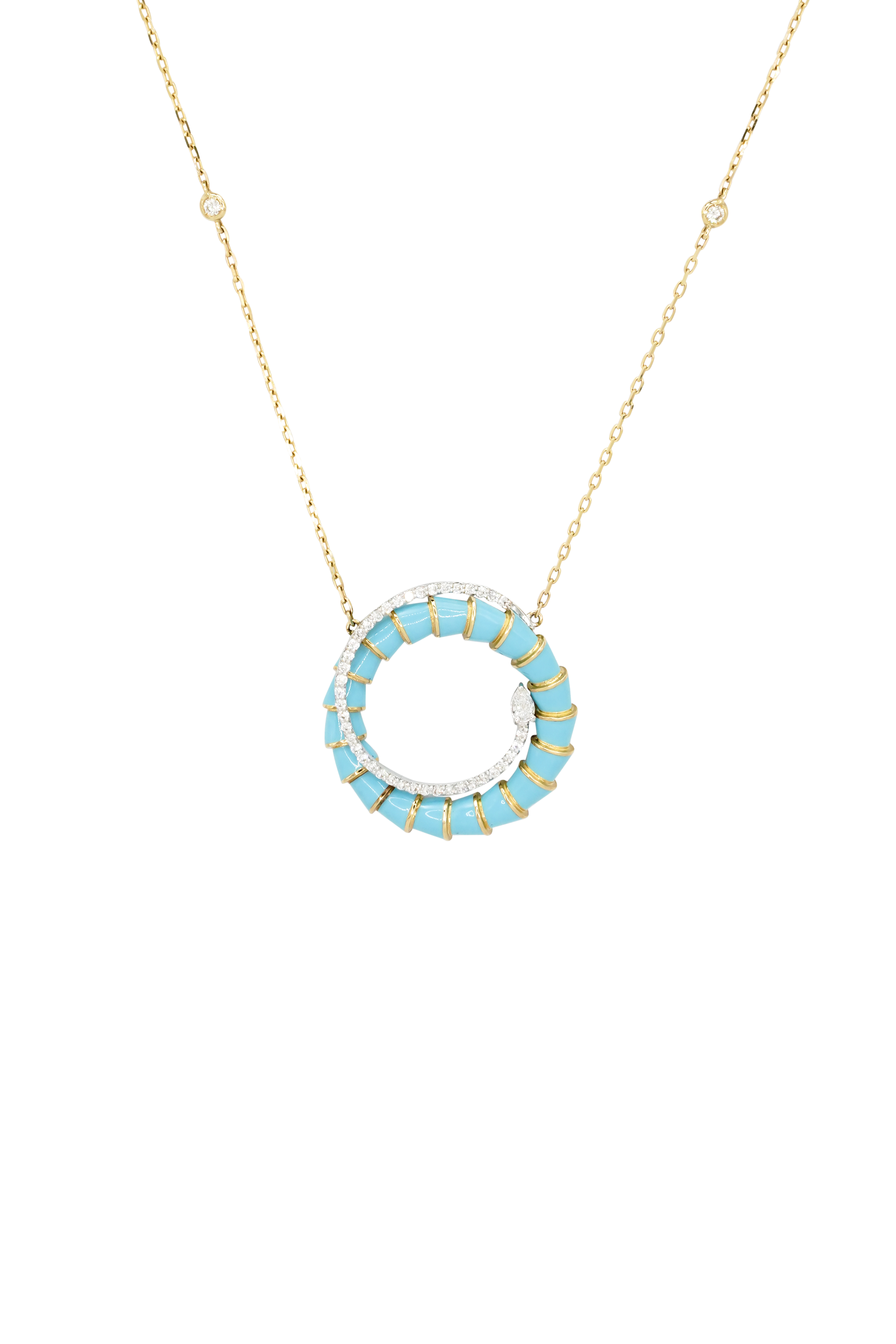 Medusa Enamel Necklace